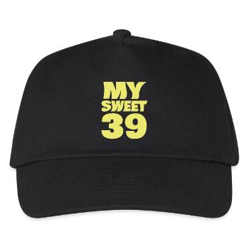 Age 39 - Kids’ Baseball Cap - black - Front