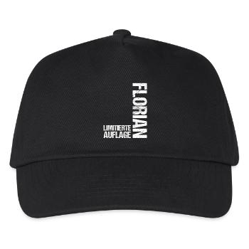 Florian - Kinder Basecap - Schwarz - Vorne
