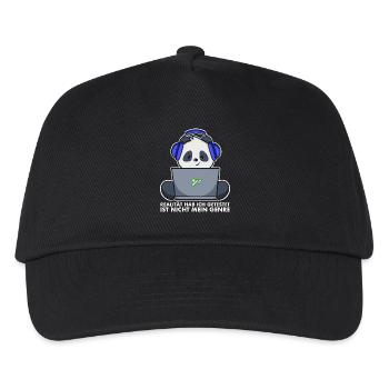 T-shirt gamer panda - La réalité n’est pas mon genre - Casquette de baseball Enfant - noir - Devant