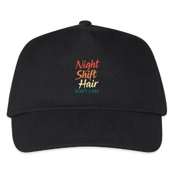 Night Shift Nurse Hospital Nursing - Kids’ Baseball Cap - black - Front