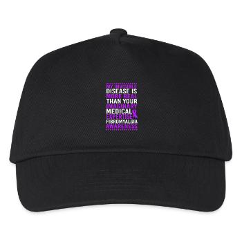 Fibromyalgia Fibro - Kids’ Baseball Cap - black - Front