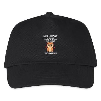 ME CFS - Kids’ Baseball Cap - black - Front