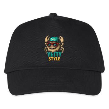 Yetty Style Yeti Graphic - Kids’ Baseball Cap - black - Front