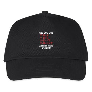 Mathematik mathematisch Mathe Mathematiker - Kinder Basecap - Schwarz - Vorne