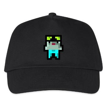 Pixel Küken - Kinder Basecap - Schwarz - Vorne