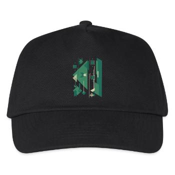 Figure gomtrique abstraite - Casquette de baseball Enfant - noir - Devant
