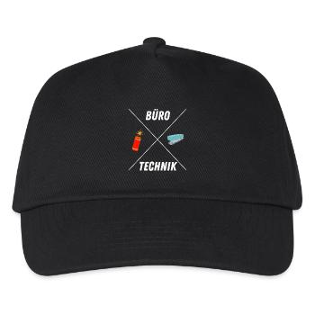 BUROTECHNIK - Kinder Basecap - Schwarz - Vorne
