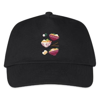 Ramen Nourriture Japonaise Chats Design - Casquette de baseball Enfant - noir - Devant