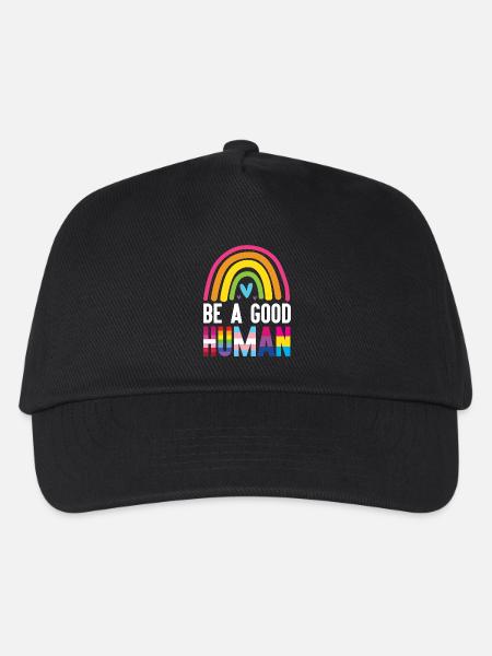 LGBT Pride Month - Sei ein guter Mensch - Kinder Basecap - Schwarz