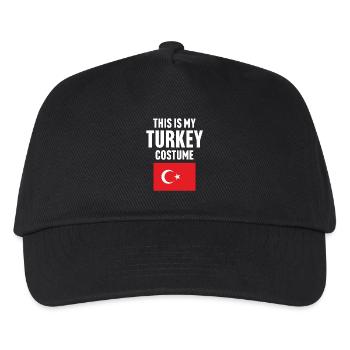 This my Turkey costume - Kids’ Baseball Cap - black - Front