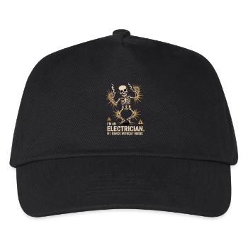 Funny Electrician Design for Men - Kids’ Baseball Cap - black - Front