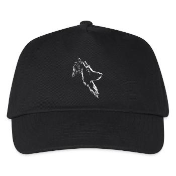 Belgian Tervueren Silhouette Hund Hunde Wilsigns - Kinder Basecap - Schwarz - Vorne