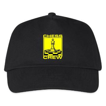 Schach Crew Verein - Kinder Basecap - Schwarz - Vorne