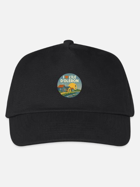 Ich liebe die Ile d'Oléron - Kinder Basecap - Schwarz