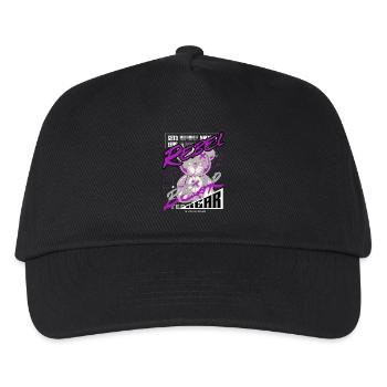 Rebel Bear Streetwear Shirt Graffiti Teddy Bär - Kids’ Baseball Cap - black - Front