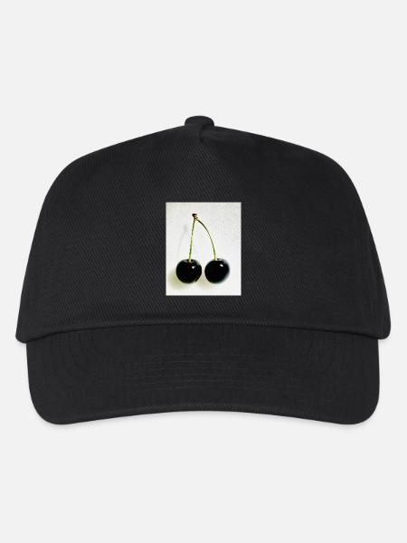 Kirsche - Kinder Basecap - Schwarz
