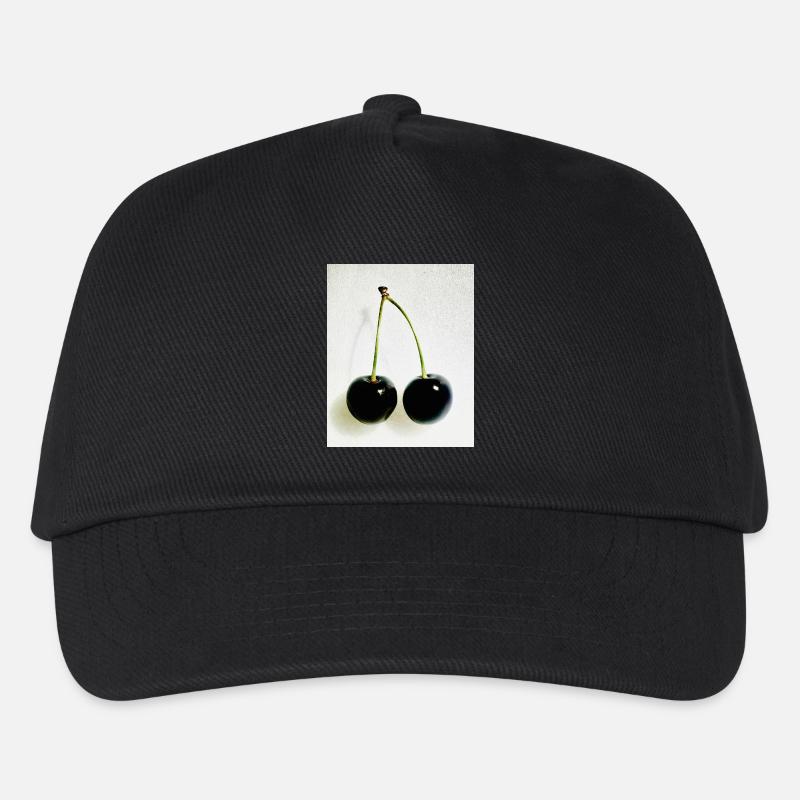 Kirsche - Kinder Basecap - Schwarz