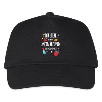 Liebe meinen Freund - Kinder Basecap - Schwarz - Vorne
