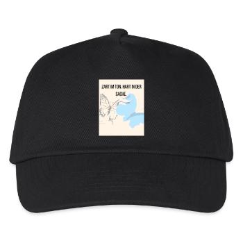 Gentle empathy with butterfly and stork - Kids’ Baseball Cap - black - Front