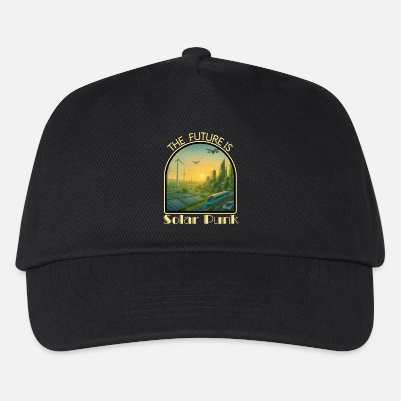 Solar_Punk2 - Kinder Basecap - Schwarz