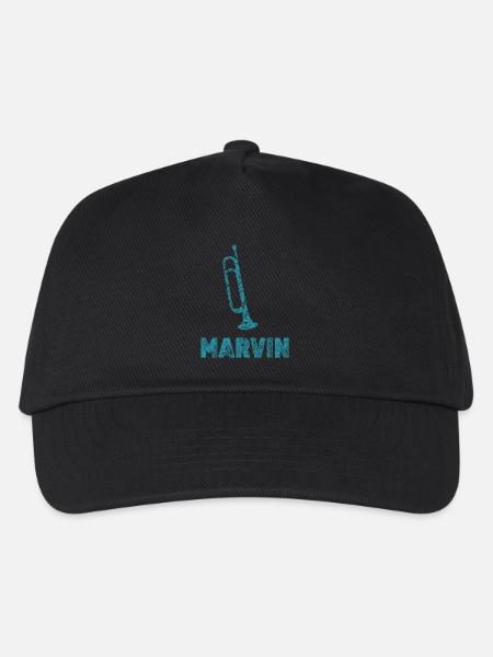Blasmusik Marvin - Kinder Basecap - Schwarz