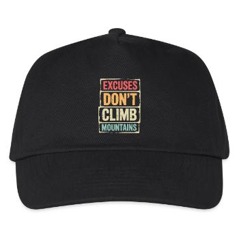 Montagnes - Excuses Ne grimpez pas les montagnes - Casquette de baseball Enfant - noir - Devant