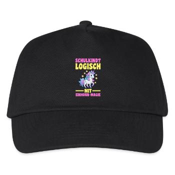 Daycare Leavers School Enrollment Unicorn Schoolchild - Kids’ Baseball Cap - black - Front