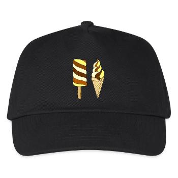 Glace - Casquette de baseball Enfant - noir - Devant