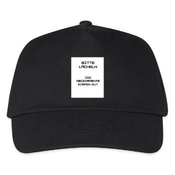 Keep Smiling - Kinder Basecap - Schwarz - Vorne