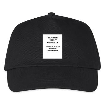 ICH BIN NICHT GEREIZT - Kinder Basecap - Schwarz - Vorne