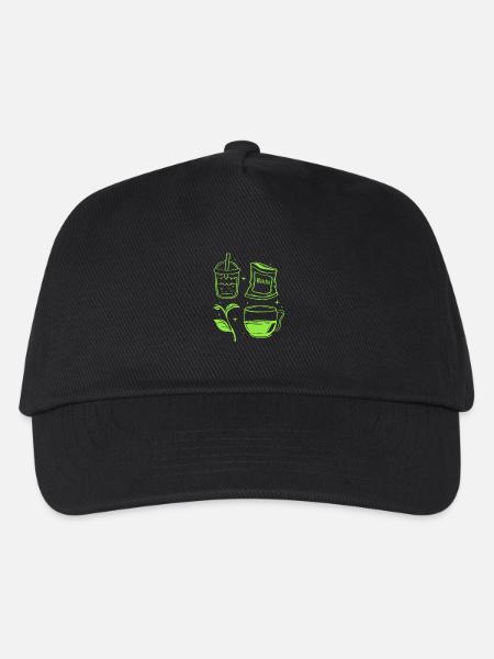 Matcha - Kinder Basecap - Schwarz