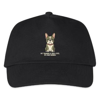My workout: 100% sweet, 0% fake snoring - Kids’ Baseball Cap - black - Front