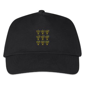 Hanoukka Hanoukka Hanoucca - Casquette de baseball Enfant - noir - Devant