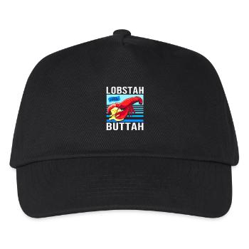 Hummer Meeresfrüchte Maine Lobster Languste - Kinder Basecap - Schwarz - Vorne