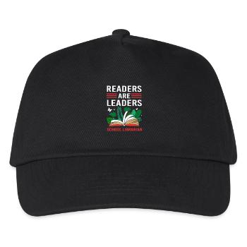 Lesen Bibliothek Leseratte - Kinder Basecap - Schwarz - Vorne