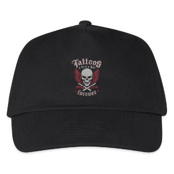 Tattoos & Rock N Roll Forever - Kinder Basecap - Schwarz - Vorne