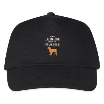 Therapiehund Therapeut Therapie Hund Hundetraining - Kinder Basecap - Schwarz - Vorne