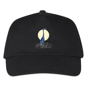 HÉRON CENDRÉ - Casquette de baseball Enfant - noir - Devant