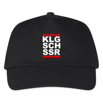 KLGSCHSSR - Klugscheisser - Besserwisser - Kinder Basecap - Schwarz - Vorne