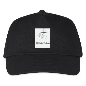 Humour Café 99% Caféine 1% Humain - Casquette de baseball Enfant - noir - Devant