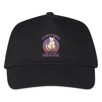 Buns of Steel Cat - Kids’ Baseball Cap - black - Front