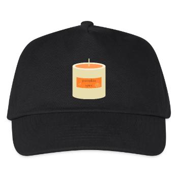 Pumpkin Spice Candle  - Kids’ Baseball Cap - black - Front