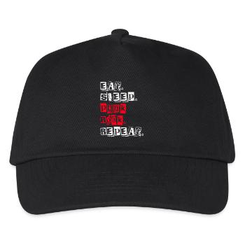 Eat Sleep Punk Rock Repeat - Kids’ Baseball Cap - black - Front