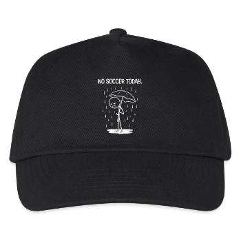 Funny today unfortunately no SOccer - Kids’ Baseball Cap - black - Front