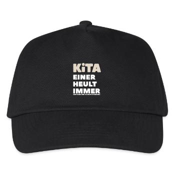 Kita Einer Heult Immer - Kinder Basecap - Schwarz - Vorne