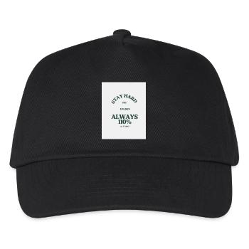 110 percent fitness motto - Kids’ Baseball Cap - black - Front