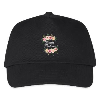 Madame Hochzeit Junggesellenabschied Braut - Kinder Basecap - Schwarz - Vorne