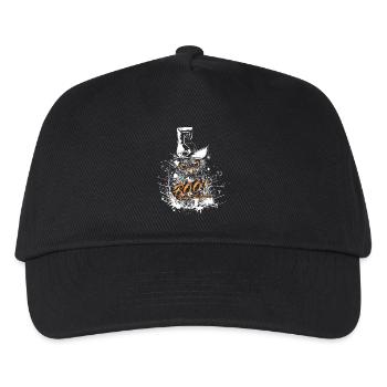 Halloween Owl with Witch Hat and BOO Lettering - Kids’ Baseball Cap - black - Front