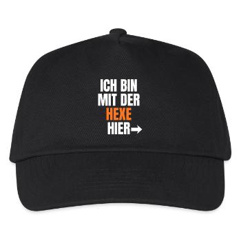 Je suis avec la sorcière ici - Casquette de baseball Enfant - noir - Devant