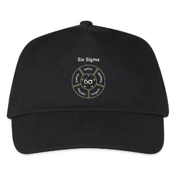 Six Sigma Processus Définir Mesurer - Casquette de baseball Enfant - noir - Devant